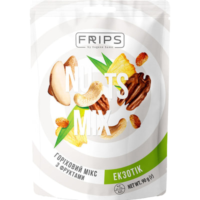 Горіховий мікс FRIPS (Фрипс) з фруктами Екзотик 90 г