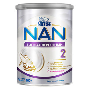 Смесь молочная детская NESTLE (Нестле) Нан Гипоаллергенный Optipro HA 2 с 6 месяцев 400 г
