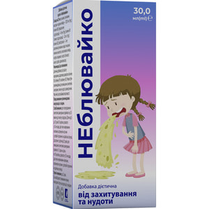 Неблювайко капли для уменьшения симптомов укачивания, таких как тошнота, головокружение флакон 30 мл