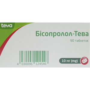 Бісопролол-Тева табл. 10мг №90
