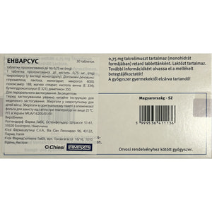 Енварсус табл. пролонг. дії 0,75мг №30