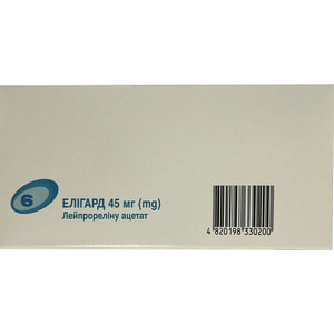 Элигард 45мг пор. д/п р-ра д/подкож. ин. 45мг шприц+р-ль 434мг шприц №1