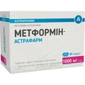 Метформін-Астрафарм табл. в/о 1000мг №90
