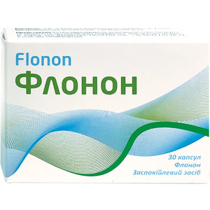 Флонон капсули тверді заспокійливої дії 3 блістера по 10 шт