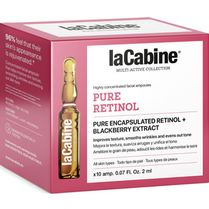 Высококонцентрированные ампулы для лица LA CABINE (ЛаКабин) Pure Retinol с ретинолом для улучшения текстуры кожи по 2 мл 10 шт