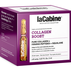 Висококонцентровані ампули для обличчя LA CABINE (ЛаКабін) Collagen Boost з колагеном для пружності шкіри по 2 мл 10 шт