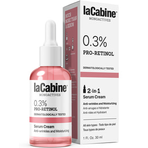 Крем-сироватка для обличчя LA CABINE (ЛаКабін) 0.3% Pro-Retinol 2 in 1 з проретинолом 0,3% проти зморшок зволожувальна 30 мл