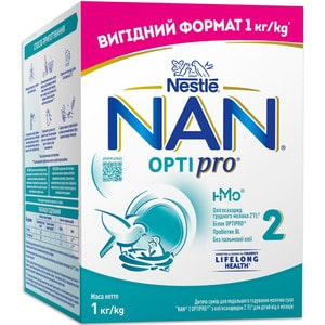 Смесь молочная детская NESTLE (Нестле) Нан 2 Optipro (Оптипро) с олигосахаридом 2?FL для детей от 6 месяцев 1000 г