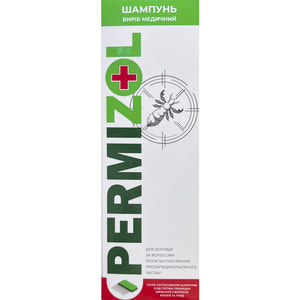 Шампунь для волосся Пермізол протипедикульозний (від вошей та гнид) флакон 150 мл з гребінцем