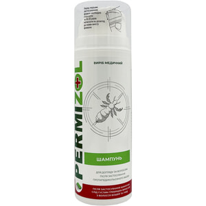 Шампунь для волосся Пермізол протипедикульозний (від вошей та гнид) флакон 150 мл з гребінцем