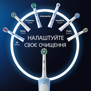 Зубна щітка електрична ORAL - B (Орал-бі) Vitality Pro (Віталіті Про) D100.413.3 3D Vapor Blue тип 3708