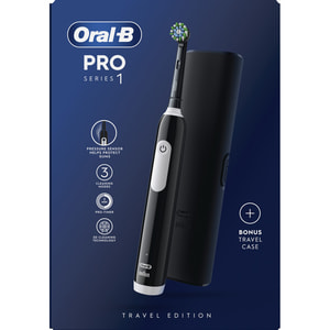 Зубная щетка ORAL-B (Орал-би) Pro Series 1 D305.513.3X BK тип 3791 + дорожний чехол Travel Edition