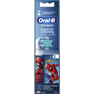 Насадки для электрической зубной щетки ORAL-B (Орал-би) Spider-Man детские Человек Паук EB10S 2 шт