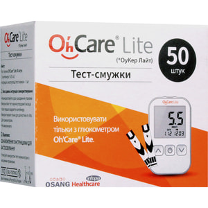 Тест-полоски для глюкометра Oh’Care Lite (ОуКер Лайт) 50 шт