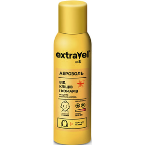Аэрозоль от клещей и комаров EXTRAVEL (Экстравел) Kids детский на одежду 100 мл