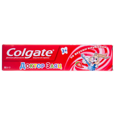 Зубна паста дитяча COLGATE (Колгейт) Доктор заєць із смаком полуниці з 2-х років 50 мл