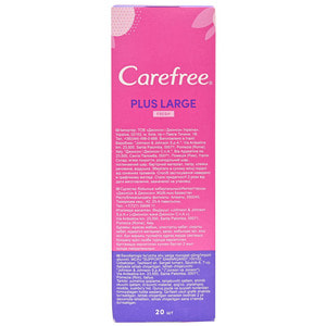 Прокладки щоденні CAREFREE (Кефрі) Plus Large Fresh (Плюс Ладж Фреш) 20 шт
