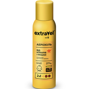 Аэрозоль от комаров и мошек EXTRAVEL (Экстравел) Kids для детей с 1 года 80 мл