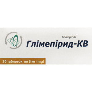 Глімепірид-КВ табл. 3мг №30