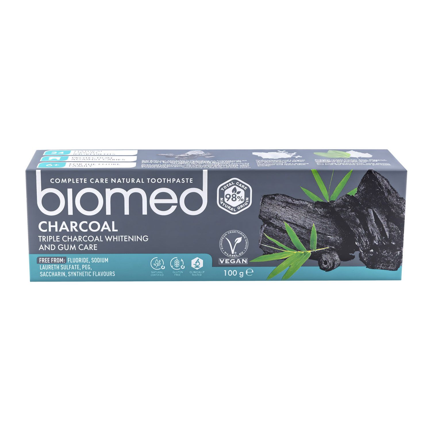 Зубна паста BIOMED (Біомед) Charcoal 100 г (3800023406820) STS