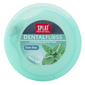 Зубная нить SPLAT (Сплат) Professional DentalFoss с волокнами серебра мятная 30 м