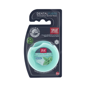 Зубная нить SPLAT (Сплат) Professional DentalFoss с волокнами серебра мятная 30 м