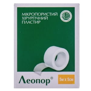 Пластырь хирургический Леопор микропористый без катушки  размер 5см х 5м 1 шт
