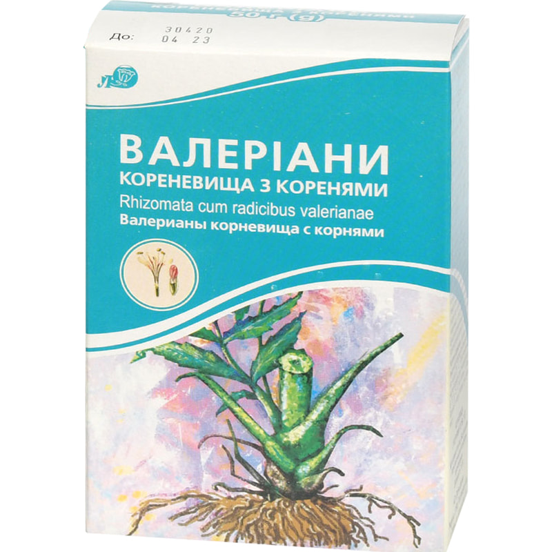 Валерианы корневища с корнями 50 г (4820007354816) Лубныфарм