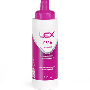 Гель для УЗИ ультразвукового исследования LEX (Лекс) гель флакон 250 г