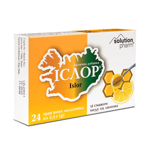 Іслор льодян. зі смаком меду та лимону №24 Solution pharn