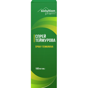 Спрей для ніг Теймурова від запаху та поту засіб косметичний флакон 100 мл Solution Pharm