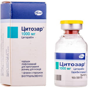 Цитозар лиоф. д/р-ра д/ин. 1000мг фл. №1
