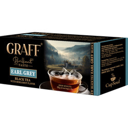 Чай черный GRAFF (Граф) Earl Grey Эрл Грей в фильтр-пакетах по 2 г 25 шт