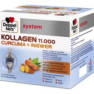 Доппельгерц System Коллаген 11 000 + Куркума + Имбирь раствор питьевой в флаконах по 25 мл 30 шт