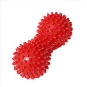 Массажер мяч массажный двойной красный Торос Групп 1115