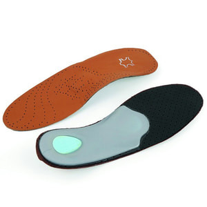 Устілки ортопедичні шкіряні поздовжньо-поперекові розмір 45-46 артикул 1021