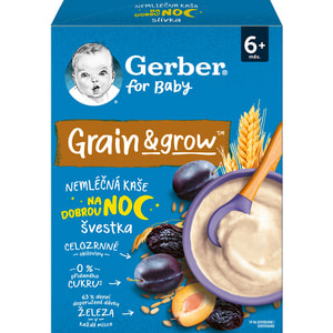 Каша безмолочна дитяча NESTLE GERBER (Нестле Гербер) Вівсяно-пшенична з чорносливом з 6-ти місяців 200 г