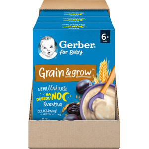 Каша безмолочна дитяча NESTLE GERBER (Нестле Гербер) Вівсяно-пшенична з чорносливом з 6-ти місяців 200 г