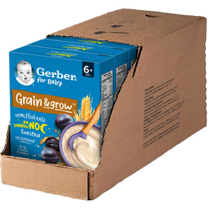 Каша безмолочна дитяча NESTLE GERBER (Нестле Гербер) Вівсяно-пшенична з чорносливом з 6-ти місяців 200 г