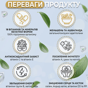 Вигард капсулы мультивитамин при физических и психических перенагружениях, для повышения энергетических ресурсов организма упаковка 60 шт