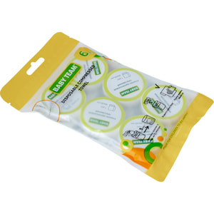 Рушники одноразові BABY TEAM (Бебі Тім) артикул 0155 пресовані размер 30 см х 50 см 6 шт