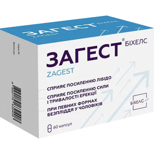 Загест капсулы твердые для нормализации функционального состояния эректильной дисфункции 6 блистеров по 10 шт