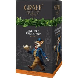 Чай черный GRAFF (Граф) English Breakfast Английский завтрак в фильтр-пакетах по 2 г 20 шт
