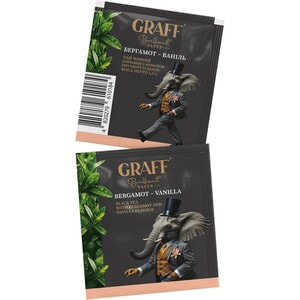 Чай чорний GRAFF (Граф) Bergamot&Vanilla Бергамот і Ваніль в фільтр-пакетах по 1,5 г 20 шт