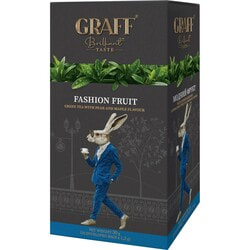 Чай зеленый GRAFF (Граф) Fashion fruit Модный фрукт в фильтр-пакетах по 1,5 г 20 шт