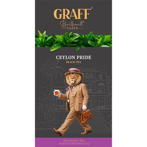Чай чорний GRAFF (Граф) Ceylon pride Гордість Цейлону байховий в фільтр-пакетах по 2 г 20 шт