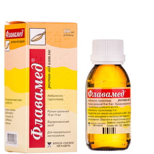 Флавамед раствор от кашля р-р орал. 15мг/5мл фл. 100мл