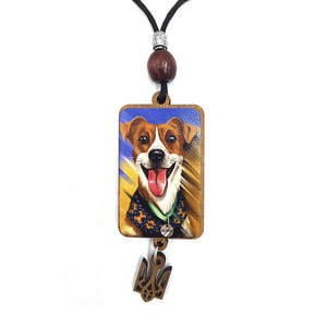 Подвес с патриотической символикой размер 22 см х 7 см №17 в ассортименте, дерево