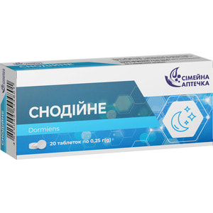 Снотворное таблетки для поддержания здорового сна и засыпания 2 блистера по 10 шт Семейная аптечка