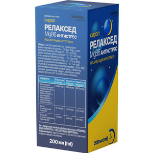 Релаксед MgB6 Антистресс сироп фл. 200мл Solution Pharm
